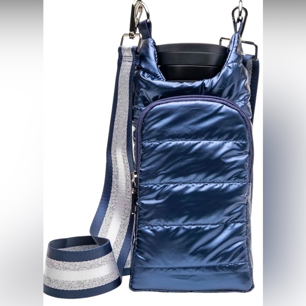 Wanderfull Navy Blue HydroBag with Striped interchangeable strap